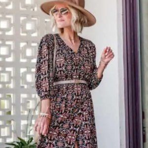 Used only Once! Like new ! Knox Rose Bohemian Maxi Dress. Size S